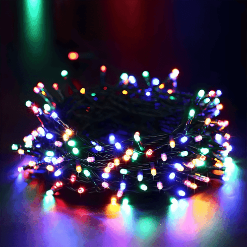 043782 Led Colorido com Fio Verde